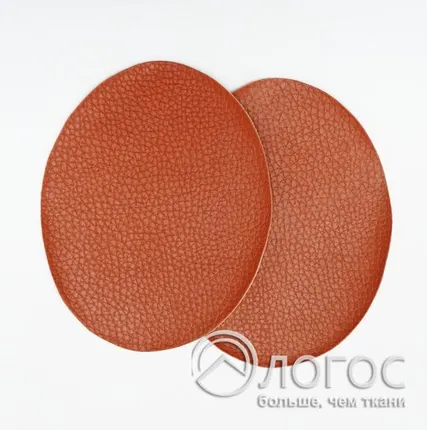 Фото №0 Заплатки термо кожа иск., терракотовый