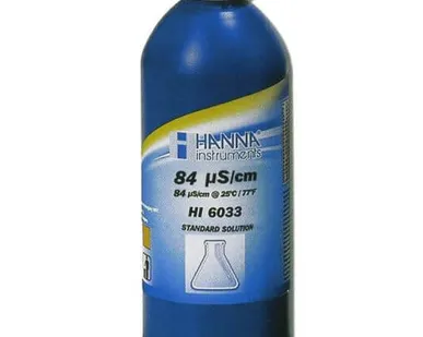 фото Раствор для калибровки электропроводности HANNA HI 6033  84 мкСм/см, с сертификатом, 500 мл