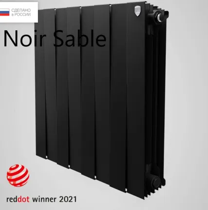 Фото №0 Радиатор Royal-thermo серии Pianoforte 500, Черный графитовый