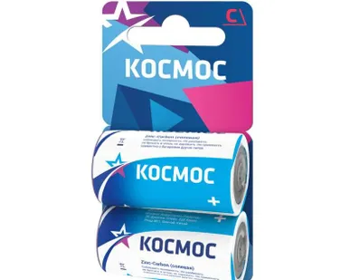 фото Элемент питания солевой R14 (блист.2шт) Космос KOCR142BL