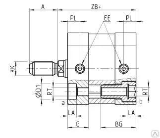 Фото №0 32M2A100A025 ПНЕВМОЦИЛИНДР D=100, ход 25