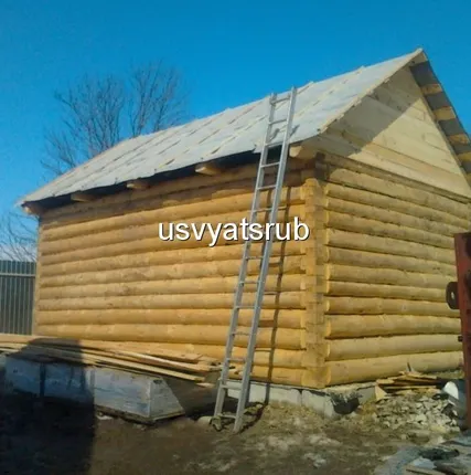 Фото №0 Сруб бани 4х6