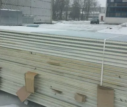 Фото №0 Сэндвич панели, наполнение ппу 50 мм, 3,06 м