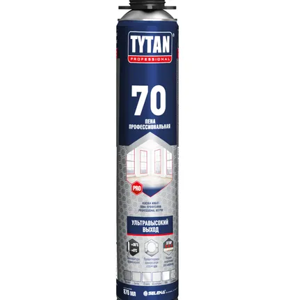 Фото №1 Пена монтажная профессиональная 70л Tytan Professional 870мл