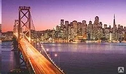 фото Эко-фрески однополотные R0091 (Ночной Сан-Франциско)