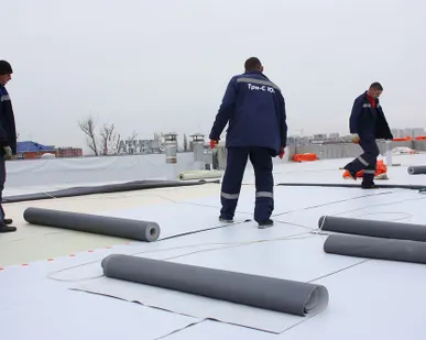 фото Монтаж плоской кровли в Краснодаре