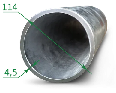 фото Труба оцинкованная эсв 114x4.5