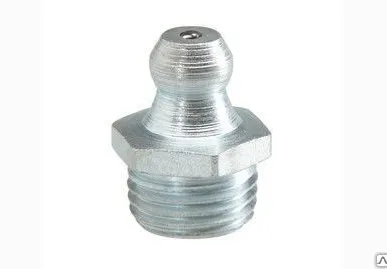 фото Пресс-масленка прямая форма А с резьбой M6x1 из нержавеющей стали