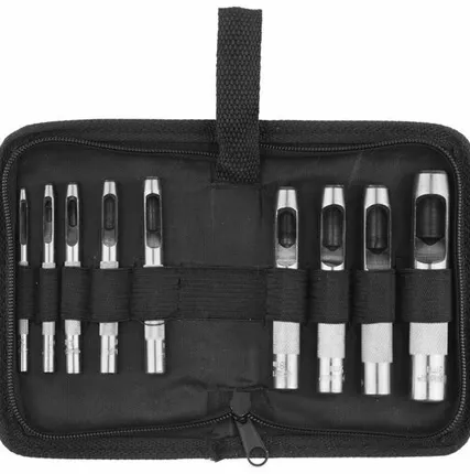 Фото №0 Набор пробойников для кожи (9 шт.) 2-13 мм ЗУБР