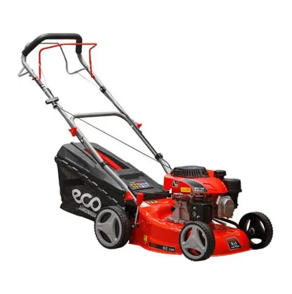 Фото №0 Газонокосилка бензиновая ECO LG-434 самоходная (3.5 л.с., шир. 42 см, самоходная, мульчир., стальн. корпус, травосборник 45 л)