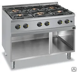 фото Плита 6 конфорочн. 700 СЕР. APACH APRG-117P