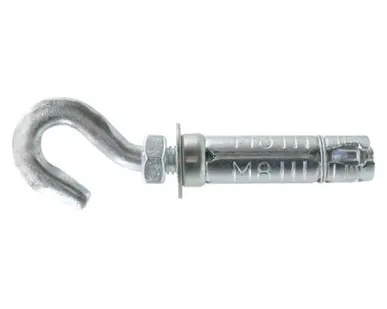 фото анкер-гильза оцинкованная с крюком ПАРТНЕР AC-GA M8x50 D14 2шт