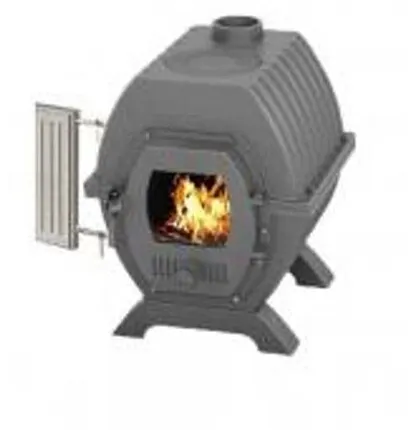 Фото №0 Дровяная Везувий Триумф 180 Т/О 9 кВт 48.5 см 61.5 см 43.7 см черный 180 м³ стекло 67 м²