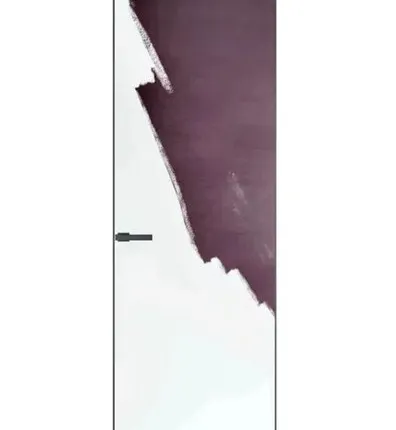 Фото №0 дверь межкомнатная invisible 800х2100мм под покраску/обои, черная кромка с 4-х сторон