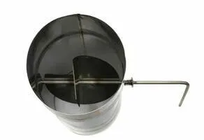 фото Шибер поворотный 115 мм, AISI 430 - 0.8 мм