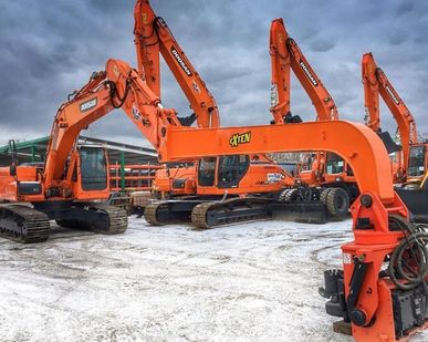 фото Вибропогружатель c поворотным захватом Daedong DPD350T Б/У в Москве