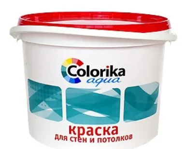 фото Краска "Colorica aqua" для стен и потолков 14кг