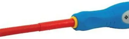 Фото №0 Отвертка ЗУБР ЭЛЕКТРО-ЭКСПЕРТ, хромованад.сталь, 3-комп. рукоятка,№1, 80