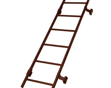 фото Лестница кровельная 1,86м 4 кровельных, 2 коньковых кронштейна, крепеж