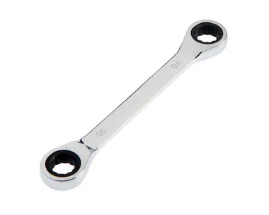 фото Ключ накидной трещоточный TUNDRA, CrV полированный, 72 зуба, 14х15 мм, 2354091, 1 шт