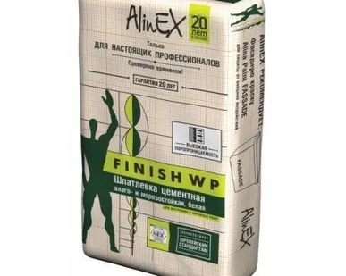 фото Шпатлевка цементная ALINEX FINISH WP, 25 кг