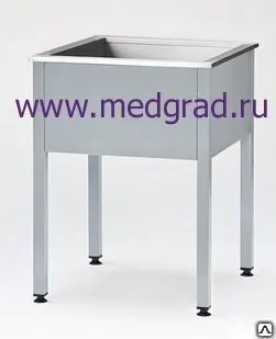 фото Ванна моечная медицинская ВМП-Медградъ-450-1, м/каркас, мойка- нержавеющая