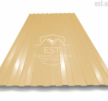 Фото №0 Профнастил C-8х1150 Pe 0.5 | RAL 1014 Слоновая кость