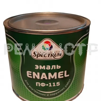 Фото №0 Эмаль ПФ-115  0,8кг серая СПЕКТР (14/700) П