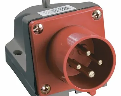 фото Вилка силовая 3-ф., 16А, 380В, IP44 (4-п стац.) (514)...