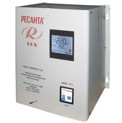Фото №0 Стабилизатор АСН-10 000 Н/1-Ц Ресанта Lux