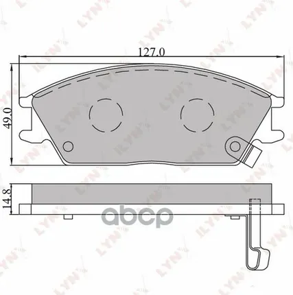 Фото №0 Колодки Тормозные Дисковые | Перед | LYNXauto арт. BD3601