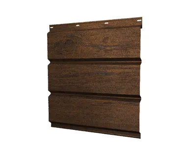 фото Софит металлический полная перфорация 0,45 Print Elite с пленкой Chestnut Wood