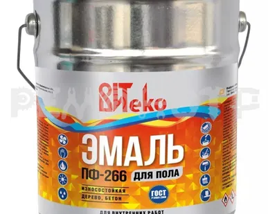 фото Эмаль ПФ-266  5кг желто-коричневая ВИТЕКО (3/126) П