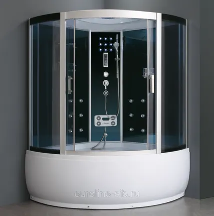 Фото №0 Душевая кабина AULICA ALC-93500G-Hydro-White (АЭРОМАССАЖ) 1500*1500*2200