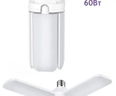 фото Лампа LED Т 80-4 60Вт, Е-27, 6500К, 5400Лм, "Трансформер" /ФАРЛАЙТ