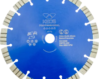 фото Диск алмазный KEOS Professional сегментный (бетон) 230мм/22,23 (DBP02.230)