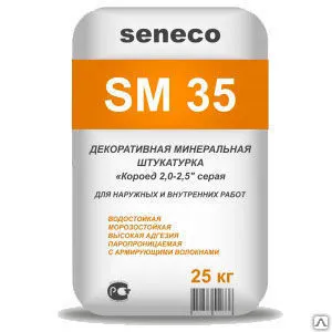 Фото №0 СЕНЕКО Штукатурка декоративная (короед) SENECO SM35 D1,5-2/2,5-3 (25 кг)