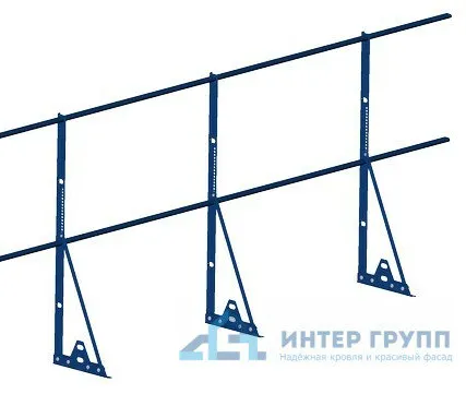 Фото №0 Ограждение PROMO ZN 40*20 (овал) фальц H-1200/3,0м (2 трубы) ТУ