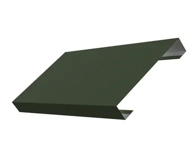 фото Ламель лицевая 125 жалюзи Texas 0,5 Velur RAL 6020 хромовая зелень