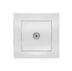 фото Розетка TV 1-м СП Бриллиант бел. UNIVersal 7947571