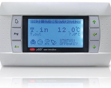 фото Пользовательский терминал 8 строк, монтаж на панель, зеленая подсветка, LCD