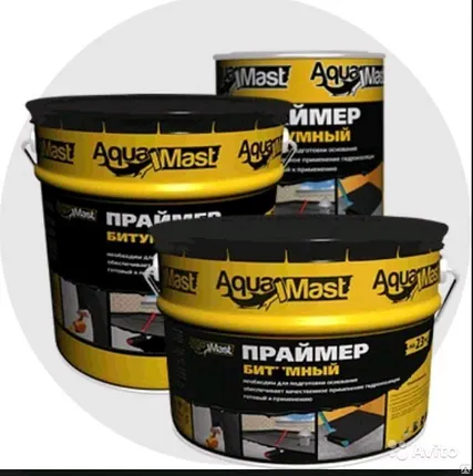 Фото №0 Праймер битумный Aquamast, ведро 18л