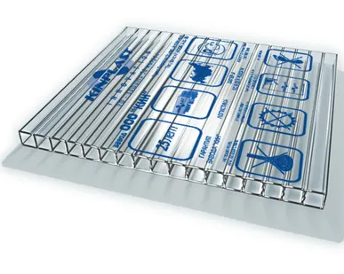 фото Сотовый поликарбонат KINPLAST Прозрачный 6 мм (2,1*12 м)