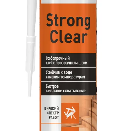 Фото №0 Клей монтаж 290мл SilFix StrongClear (прозрачный) (1/12) П '