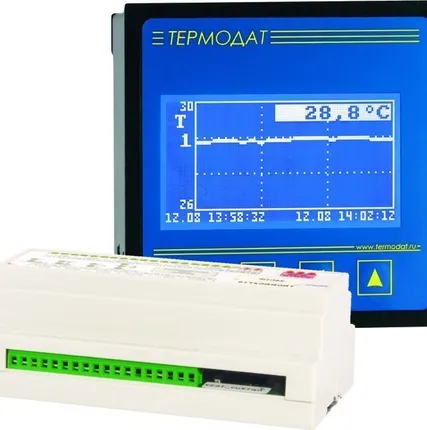 Фото №0 Прибор Термодат-25К5/2Р/485/2М-РВ/8УВ/8Т/8Р
в