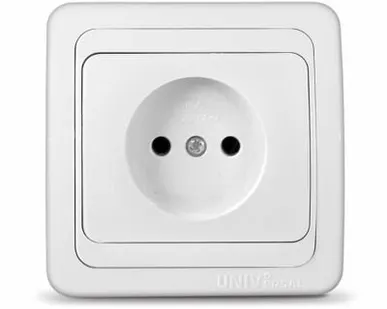 фото Розетка 1-м.СП Валери 16А бел./В0022/