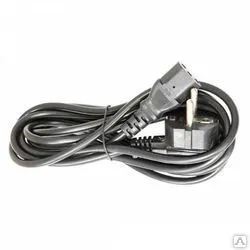 фото Шнур питания с евровилкой 220V-SCHUKO-IEC320-C13, заземление, длина 1,8 м