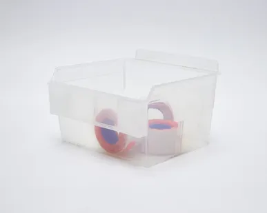 фото Короб пластиковый прозрачный с местом для ценника 140х130х85мм