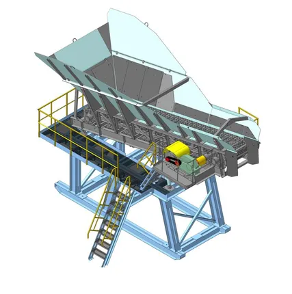 Фото №1 Питатель пластинчатый ПП-10А (агрегат, на металлоконструкции – раме, с площадками обслуживания)
