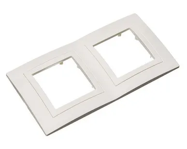 фото Рамка двухместная Schneider Electric Unica бежевая